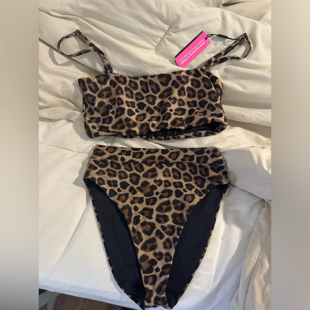 one one swimwear leopard bikini - NWT
